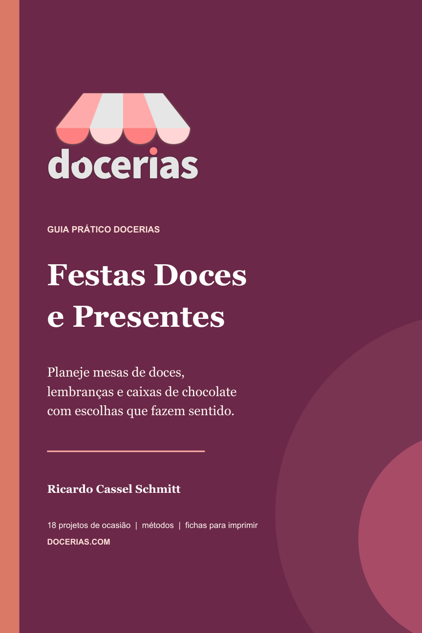 Capa do livro Festas Doces e Presentes